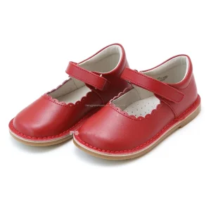 Customized Fashion Leather T-Strap Mary Janes Soft Rubber Sole Kids Children’s Uniform Casual School Shoes