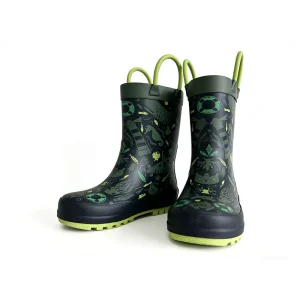 Customized Kids Rain Shoes Rubber Upper Cotton Lining Waterproof Anti-Slip Rain Boots For Outdoor Use