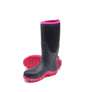Customized Knee High Wellington Women’s Rubber Boots for Outdoors Work Hunting Farming