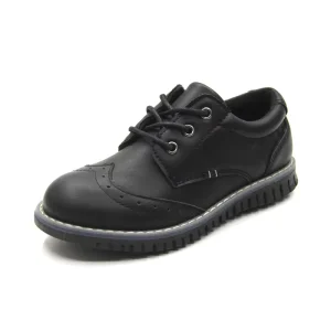 Customized New Children Dress Shoes Kids Leather Black School Shoes for Boy Girls Zapatos Escolares