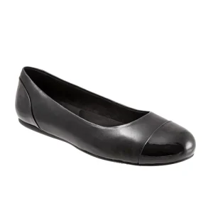 Customized New Design Girls European Mary Jane Kids Ballet Shoes Black Genuine Leather Upper Flat Slip on Girls Shoes Women