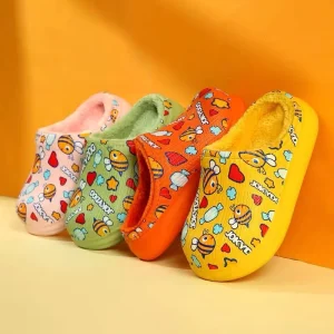 Customized Printed Children’s Slippers Kid’s Slippers with Fur Children’s Winter Clogs House Sliders Slippers for Baby Kids