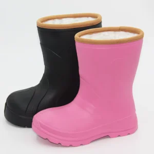 Customized Toddler Snow Boots Lightweight EU Size 22-35 Waterproof Kids Fur Lined EVA Rain Boot for Girl Boy