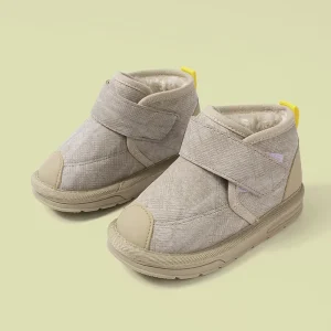 Customized Waterproof Little Kids Casual Outdoor Anti Slippery Boots Unisex Toddlers TPR Flat Plush Comfortable Short Boots