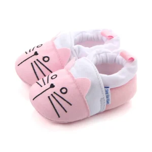 Cute Animal Slip on Slippers Trainers Infant Toddler Cotton Shoes Boys Girls Soft Kid Booties Breathable