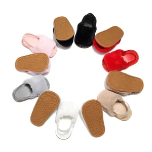 Cute Baby Girls Plush Shoes Soft Toddler Shoes Baby Sandal Prewalker 0-2yrs Antiskid Toddler Shoes Sandals