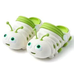 Cute Cartoon Caterpillar Summer Clogs Kids Breathable Soft Sole Sandals Slippers Wear Resistant for Baby Boys and Girls