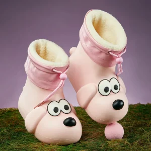 Cute Cartoon Children’s EVA Snow Boots Soft Lightweight with Non Slip Fur Lining Waterproof Winter Summer Flexible Warm