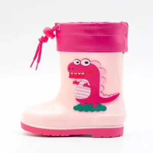 Cute Cartoon Kids Waterproof Custom welly Child Kids Rain Boots Cute Animal Warm Waterproof Boots for Girls