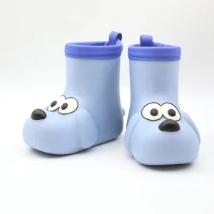 Cute Dogs Children EVA Rain Shoes Trendy Unisex Kids Rainboots Fashionable Rubber Rain Boots With Custom Design