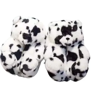 Cute High Quality Cartoon Cost Effective Stuffed Plush Animal Slippers for Bedroom & Holiday Gift Set
