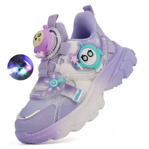 Cute Kids Casual Shoes Lightweight Sneakers Boys Girls Cartoon Anti-Slip Breathable Stylish Children Casual Shoes