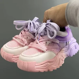 Cute Kids School Casual Children’s Shoes for Boys and Girls Mesh Upper All Seasons