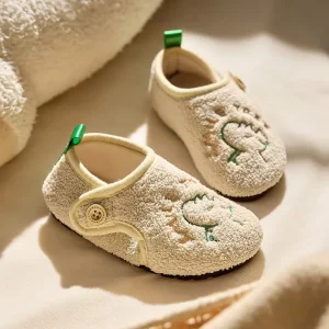 Cute Kids Slippers Furry Shoes Cute Animal Hamster Cartoon Warm Slippers Indoor Plush Shoe for Fall and Winter
