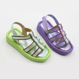 Cute New Style Breathable Anti Slip Children’s Slippers Summer Soft Bottom Girls Kids Sandals for Beach Fashion Non slip PU