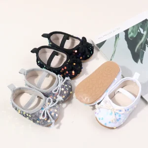 Cute Newborn Toddler Baby Girl Shoes 0 1 Years Old Beautiful Flat Mary Jane Flats Fashionable Anti Slippery Kids Shoes