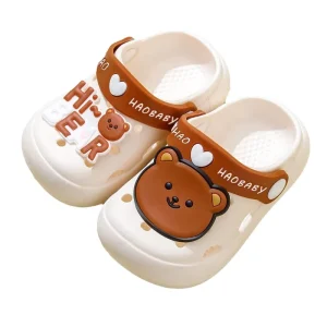 Cute PVC Soft Sole Kids Girls and Boys Clog Slippers and Sandals Indoor Outdoor Bathroom Children Slippers