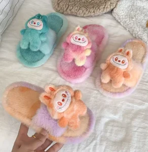 Cute Slippers Plush Slippers Warm Keeping Custom Cute Animal Plush Slipper