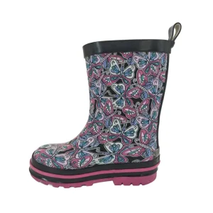 Cute Waterproof Lightweight Recyclable Breathable Children’s Rain Boots Toddler Dinosaur Cartoon Print Anti-Slippery Rubber