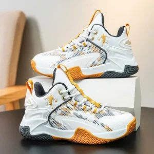 DP558 Autumn New Children’s Basketball Sneakers Mesh Breathable Non Slip Running Shoes Rotating Sport Shoes EVA