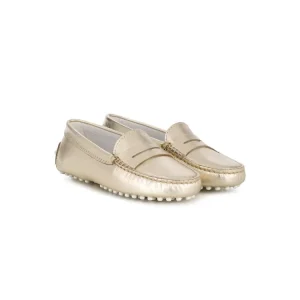 Daily UK Stylish Children Baby Boy Walking Shoes Kids Slip On Metallic Loafers