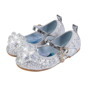 Dance Dress Girls Princess Shoe Charms Soft Sole Girl Princess Shoes Crystal Children Princess Shoes