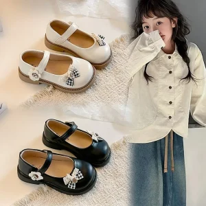 Decorative Bow and Flower Girls Shoes for Kids Daily Party School Casual Activities