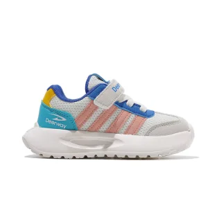 Delhui Spring New QL1378 Children’s Breathable Sports Sneakers Button Closure Running Shoes for Older Kids
