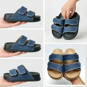 Denim Outerwear Beach Kid Fashion Sandals Casual Shoes and Slippers
