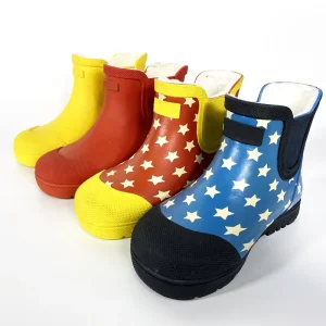 Designer Toddler Kids Thermal Fur Lined Anti Slip Chelsea Boots Rubber Winter Snow Boots for Children