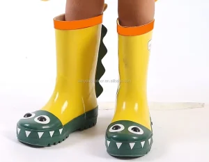 Dinosaur Cartoon Kids Rubber Rain Boots Children Rubber Boots Waterproof Kids Animal Rubber Boots for Child