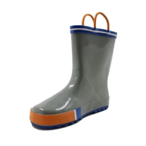 Direct Cartoon Robot Pattern Light Weight Waterproof Kid Rubber Safety Liner Soled All Season Knee High Boots