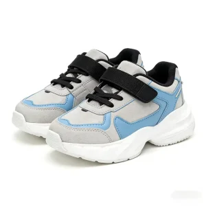 Direct Kids Soccer Shoes Supplier Custom Logo Printing Anti-Slip Buckle Strap for School Running Walking Shoes