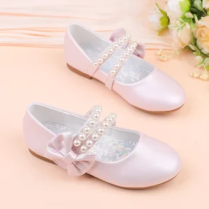 Dress Shoes Fashion Princess Toddler Shoes for Little Girls Summer School and Wedding Lightweight Kids Dance Shoes Flats Ballerina