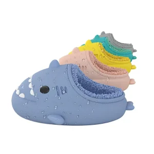 Drop shipping Adult Cotton Padded Non Slip Warm Indoor Home Wear Slippers for Fall Winter Suitable Parents & Kids Pairs Slip On