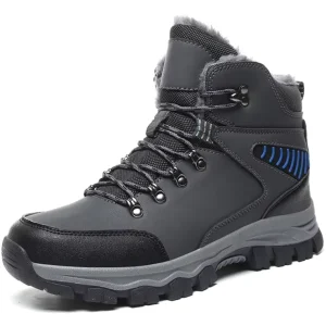 Dropshipping Custom Logo Outdoor Snow Boots Men Size 39-48 Winter Platform Boots Anti Slip Waterproof Hiking Climbing Shoes