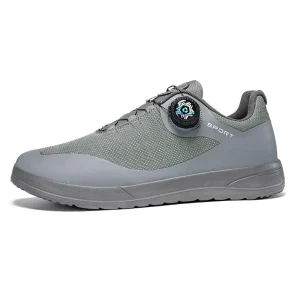 Dual Closure Wide Width Breathable Knit Mesh Barefoot Shoes Lightweight Wide Toe Box Sneakers For Men