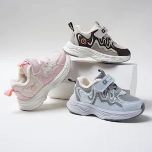 Durable Children’s Warm Winter Shoes Smooth Soft Little Kids Casual Sports Winter Sneakers Skin Friendly Winter Shoe for Boys