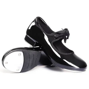 Dynadans PU Patent Leather Tap Shoes for Girls and Boys