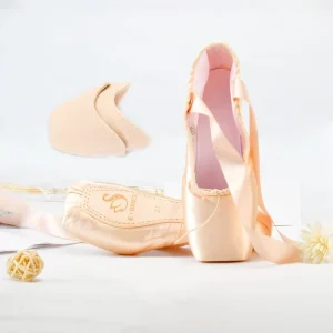E5026 01 High Quality Leather Flats Professional Ladies Dance Ballet Pointe Shoes
