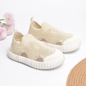 EDUBA Kids Beach Sandals Summer Fly knit Hollow Casual Sandals Customized Baby Product
