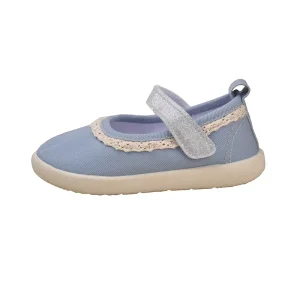 EDUBA Kids Canvas Lace Flats Shoes Solid Color Spring New Style Fashion Girls Shoes Baby Product EK9S79