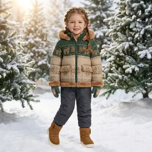 EDUBA Kids Snow Boots Warm Winter Shoes with Anti Slip Sole Cozy Durable Multi Color Styles Unisex