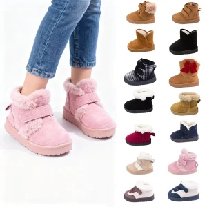 EDUBA Kids Winter Boots & Snow Boots Warm Comfort Anti Slip Durable Sole Multi Color & Styles Unisex