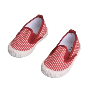 EDUBA New Spring and Autumn Double Elastic Kids Shoes Soft Soles Boys and Girls Canvas Shoes Baby Product