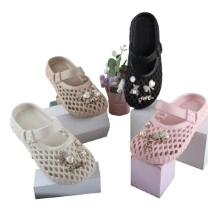 EVA Anti Slip Toe Comfort Garden Sandals Women Kids Babouches Femmes Sandalias Para Mujer Flower Decoration Low Price All
