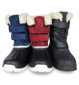 EVA Winter Half Boots for Kids Toddler Girl & Boy Thermal Waterproof & Anti-Slip Cold Resist Snow Boots