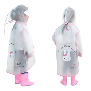 Easetrip Chinese 2 Pcs Sets Rain Boots Rain Coat Raincoat for Kids Waterproof