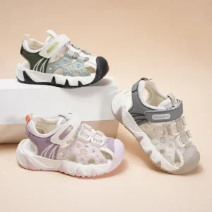 Easy on off Kids Beach Sandals Quick Dry Summer Kids Outdoor Sandals Breathable Custom Color Kids Travel Walking Sandals