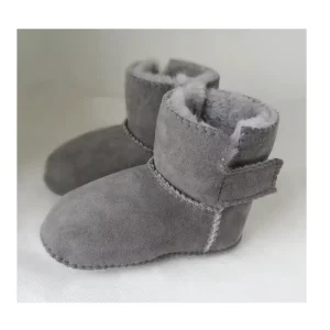 Eco-friendly Breathable Children’s Winter Boots Genuine Leather Outsole Warm Sheepskin Lambskin Wool Baby Shoes